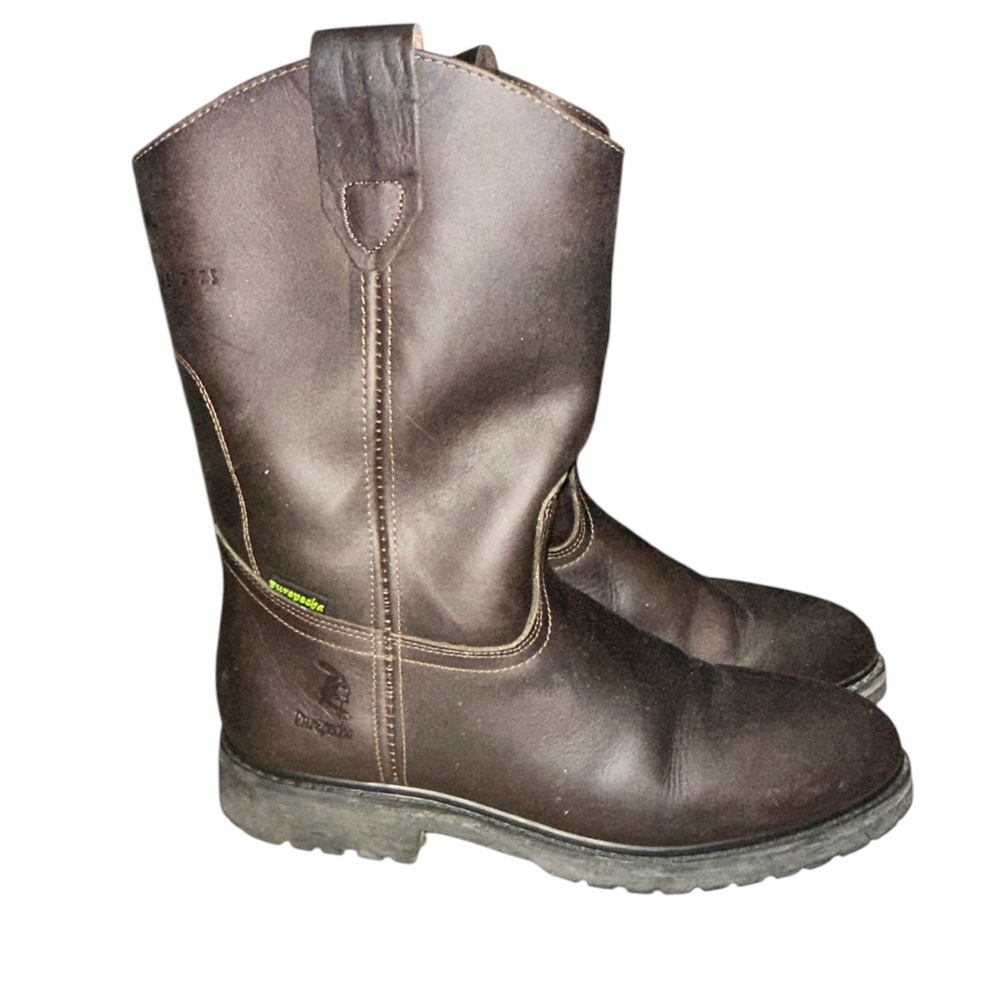 PUREPECHA Work Boots for Men, Leather Lightweight Comfort Boot SIZE 11 preowned